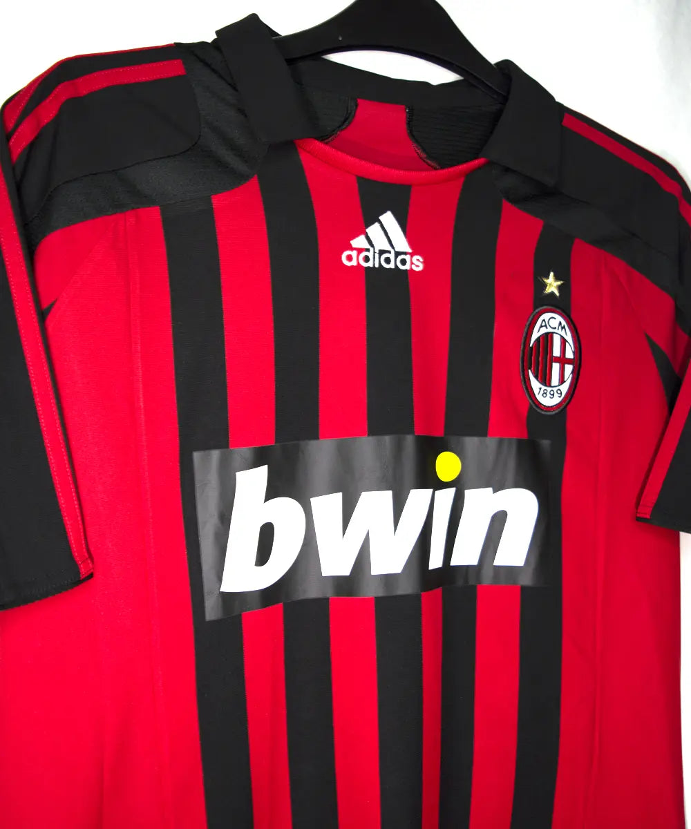 Maillot foot authentique retro et vintage - AC Milan domicile #99 Ronaldo 2007/2008 (M) - Le Maillot Vintage : Maillots de foot authentique retro et vintage