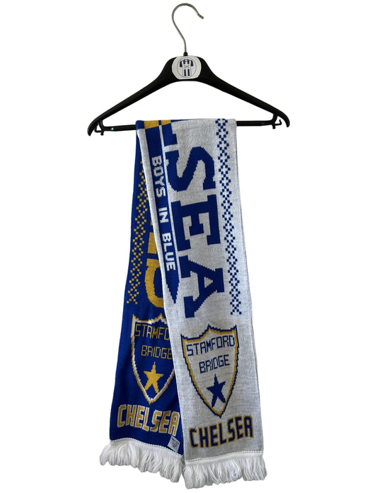 Echarpe de foot bleue de chelsea