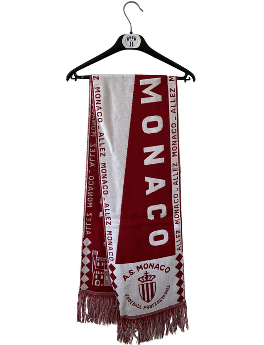 Echarpe de foot blanc et rouge de l'AS Monaco