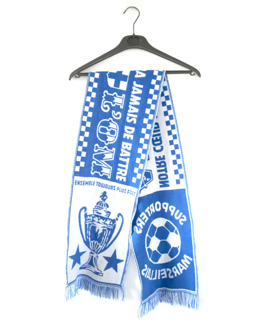 Echarpe bleu et blanc de l'OM