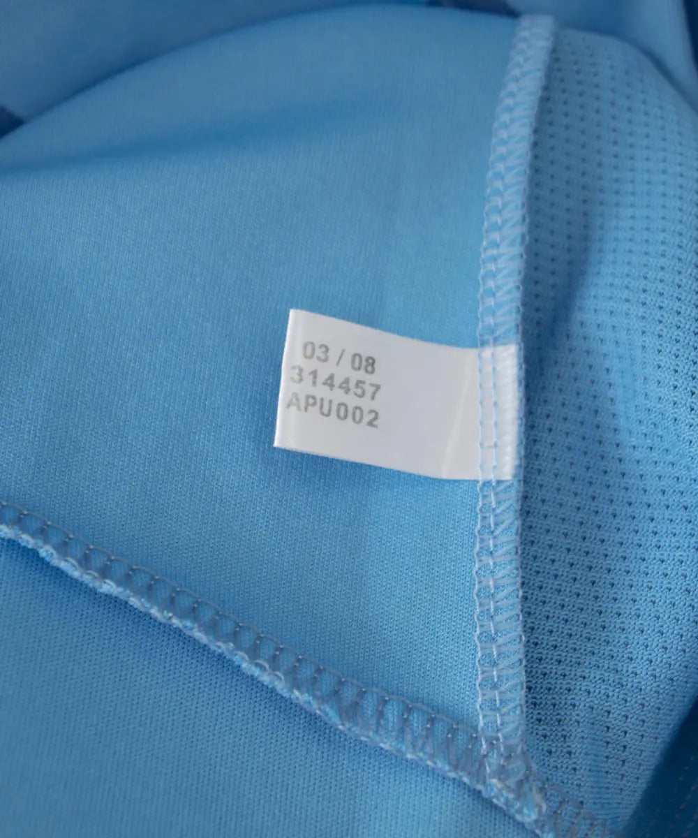 étiquette d'authenticité du maillot extérieur de l'om de la saison 2008-2009. Le maillot porte le numéro 314457