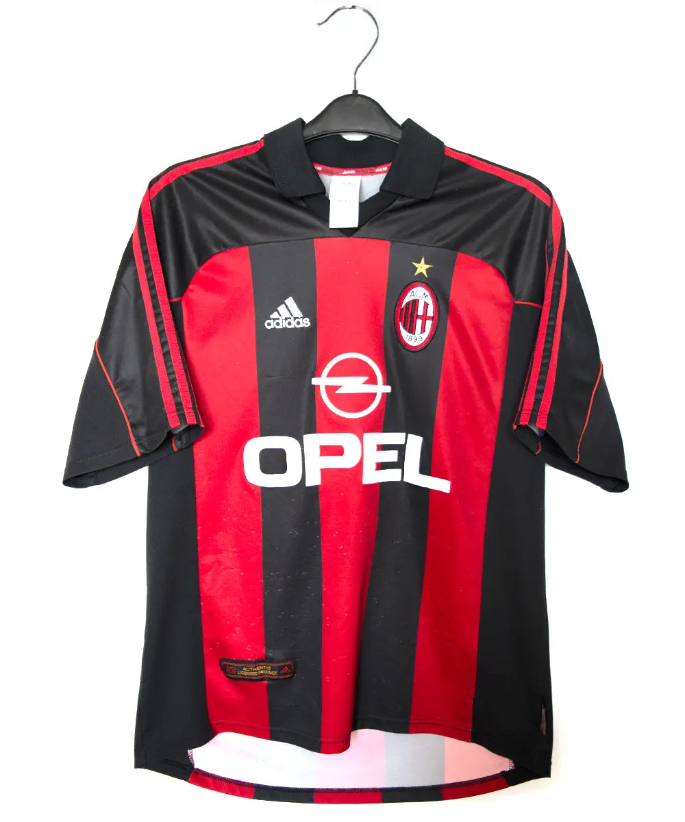 Maillot foot authentique retro et vintage - AC Milan domicile 2000/2001 (L) - Le Maillot Vintage : Maillots de foot authentique retro et vintage