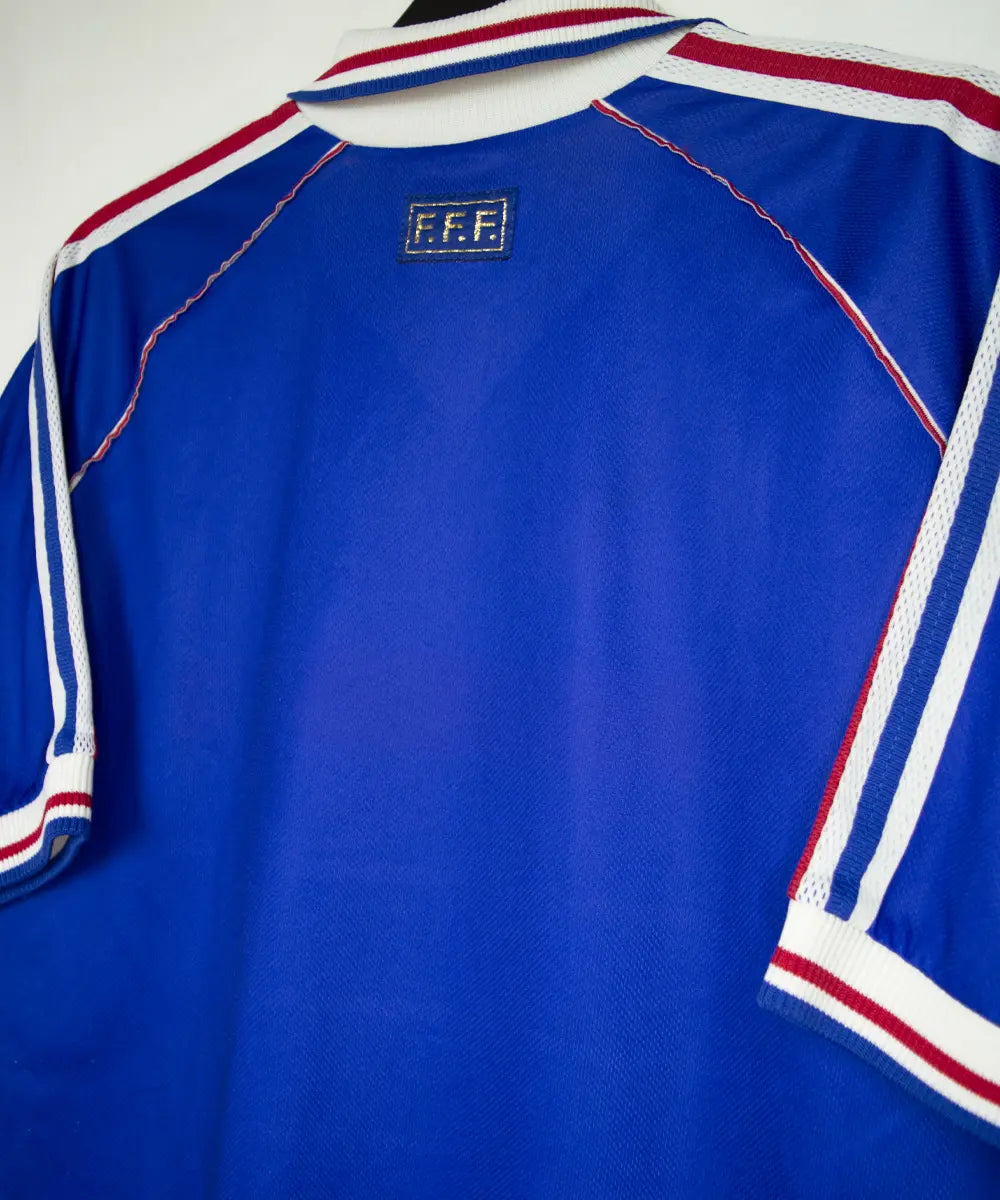 Maillot foot authentique retro et vintage - Equipe de France domicile 1998 *finale 12-07-98 (L)
