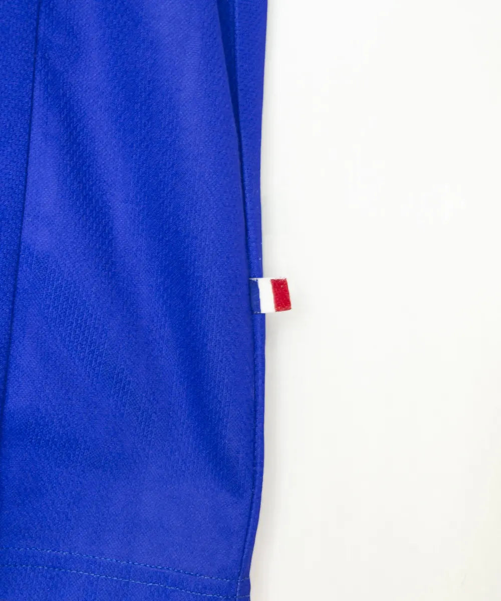 Maillot foot authentique retro et vintage - Equipe de France domicile #10 Zidane + signature 1998 (S)