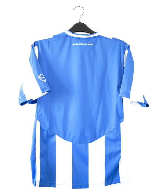 Maillot domicile bleu et blanc de grenoble de la saison 2008 2009. On peut retrouver l'équipementier nike et le sponsor index