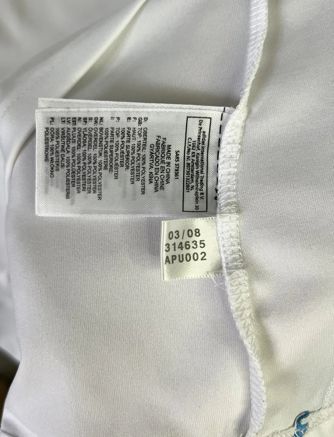 Maillot de foot rétro/vintage authentique blanc domicile adidas OM 2008-2009 Valbuena flocage