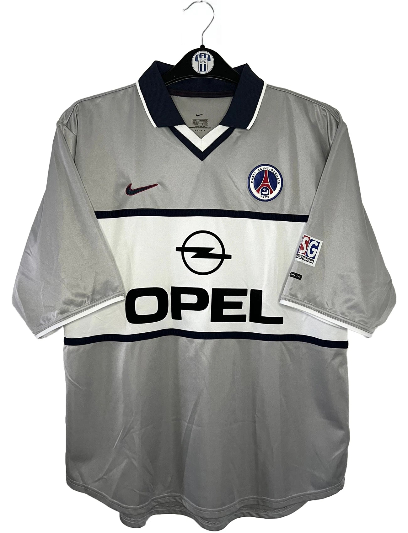 Maillot foot retro et vintage PSG extérieur 2000/2001
