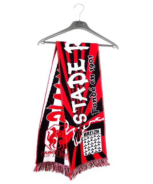 Echarpe noire et rouge du Stade Rennais