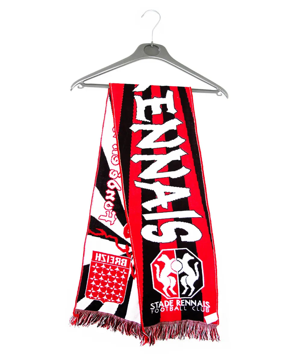 Echarpe noire et rouge du Stade Rennais