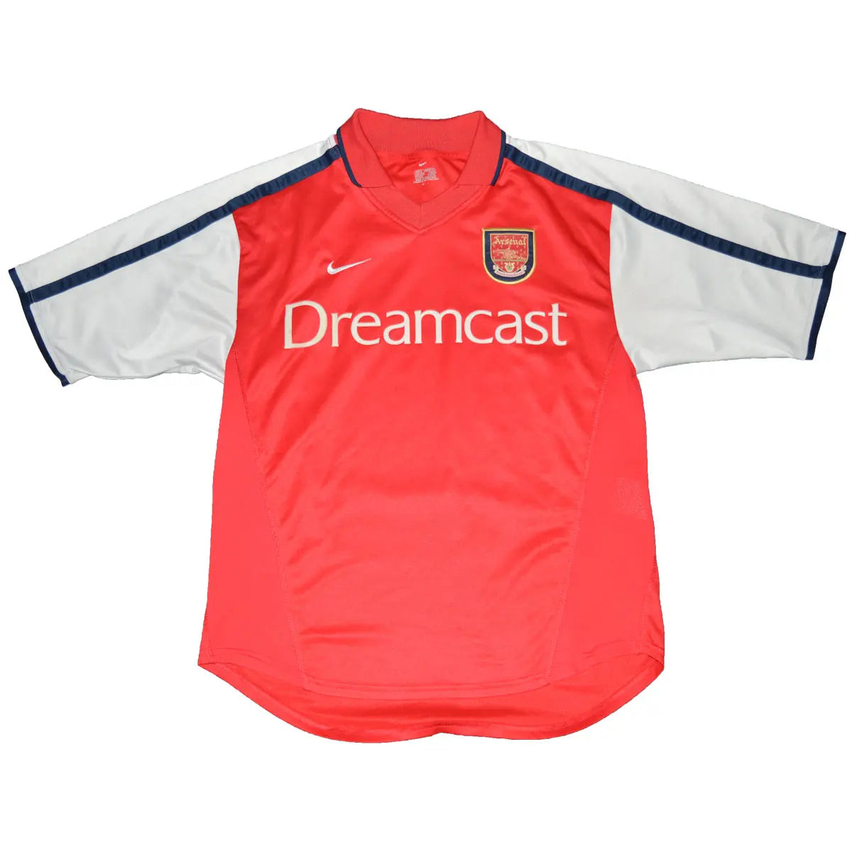 Maillot de foot rétro/vintage authentique rouge et blanc Nike Arsenal domicile 2000-2002