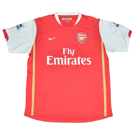 Maillot de foot rétro/vintage authentique blanc et rouge nike Arsenal domicile 2007-2008 Gallas