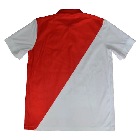 Maillot foot rétro/vintage authentique domicile rouge et blanc de l'AS Monaco nike de dos