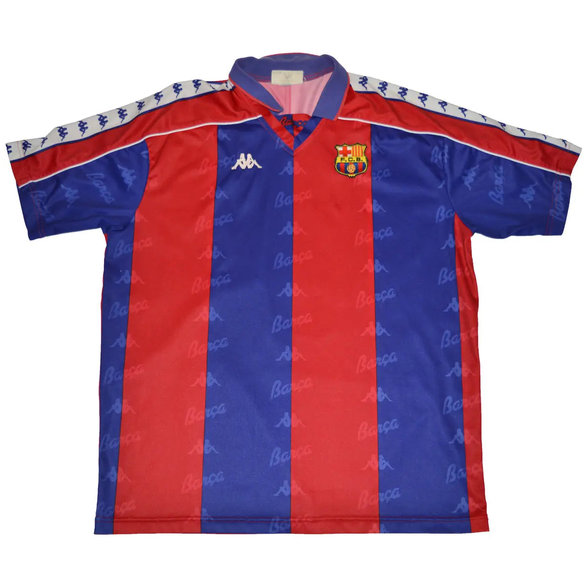 Maillot foot authentique retro et vintage FC Barcelone domicile 1992 1995 XL