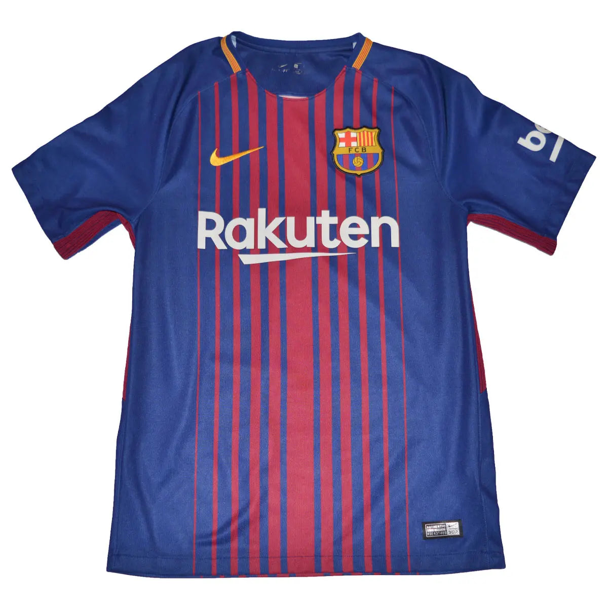 Maillot foot authentique retro et vintage - FC Barcelone domicile 2017/2018  (S)