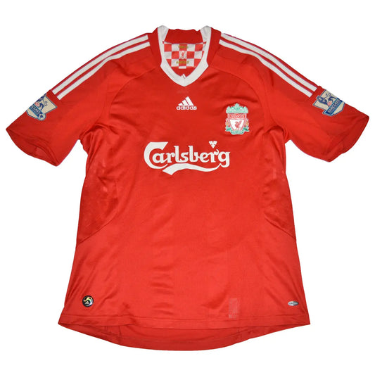 Maillot de foot rétro/vintage authentique rouge domicile adidas Liverpool 2008-2009 Torres