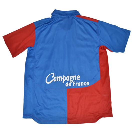 Maillot de foot rétro/vintage authentique rouge et bleu domicile nike SM Caen 2008-2009 de dos