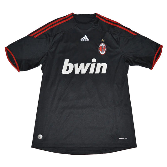Maillot de foot rétro/vintage authentique noir extérieur adidas AC Milan 2009-2010 Ronaldinho
