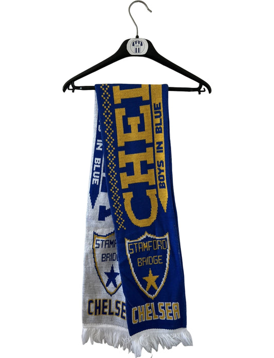 Echarpe de foot bleue de chelsea
