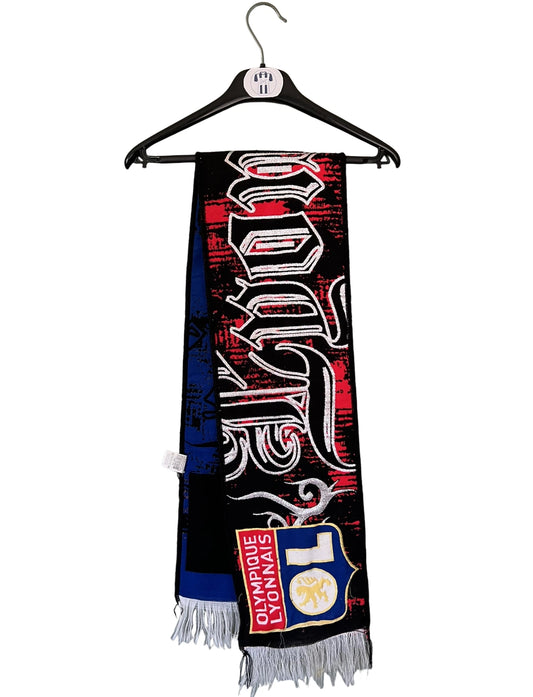 Echarpe de foot noir de l'Olympique Lyonnais 