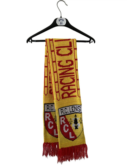 Echarpe de foot rouge et jaune du Racing Club de Lens