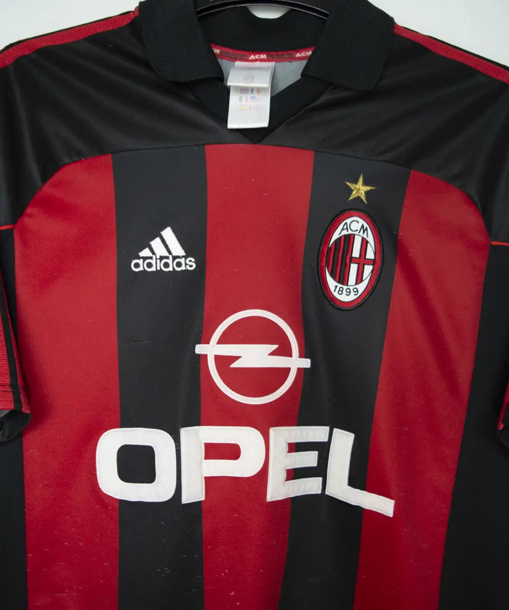 Maillot foot authentique retro et vintage - AC Milan domicile 2000/2001 (L)