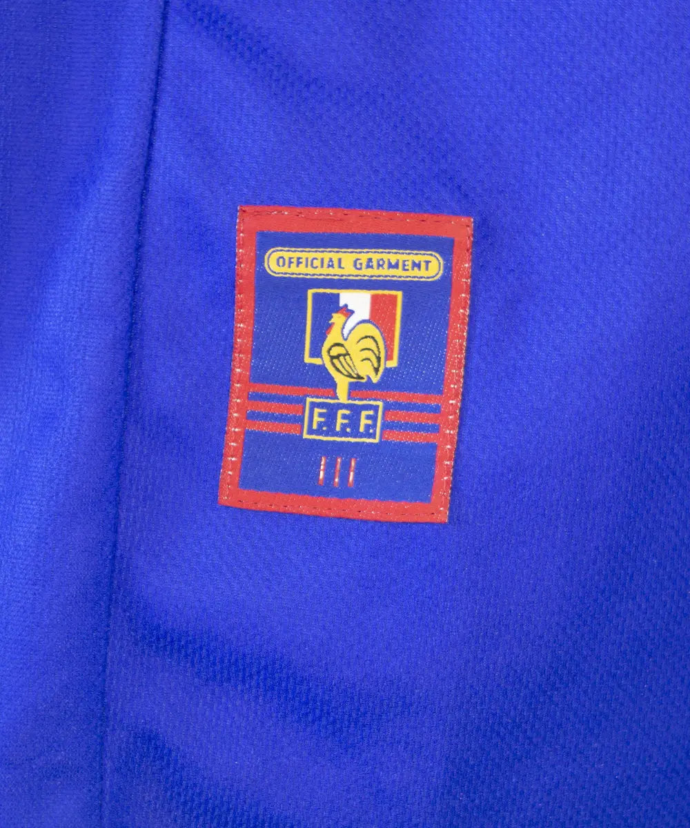 Patch official garment sur le maillot de l'équipe de france 1998