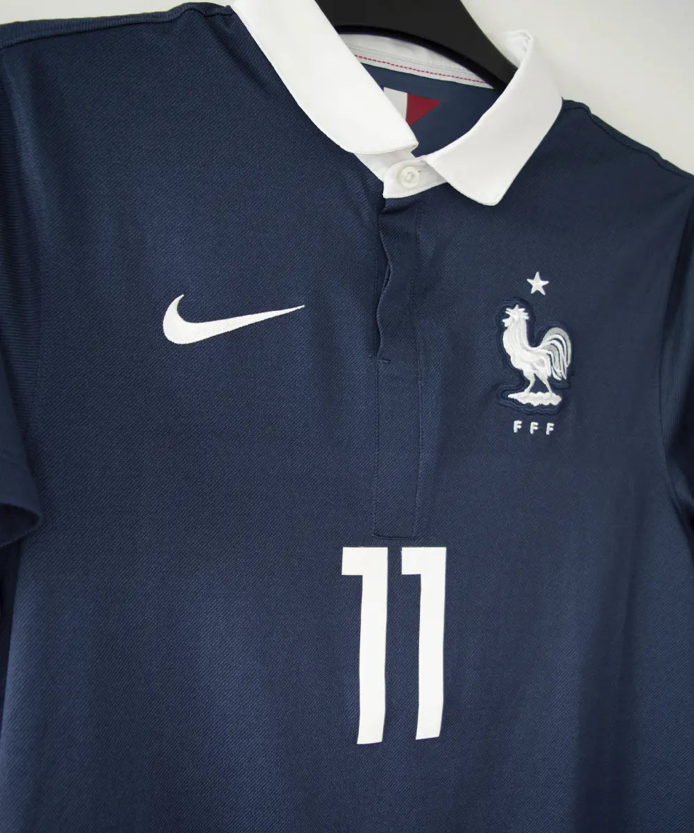 Maillot foot authentique retro et vintage - Equipe de France domicile #11 Griezmann 2014 (S)