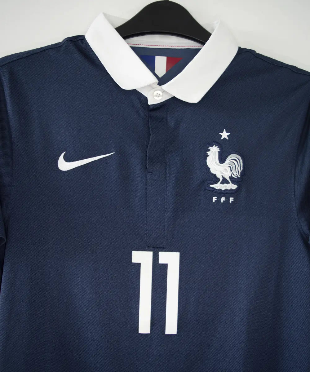 Maillot foot authentique retro et vintage - Equipe de France domicile #11 Griezmann 2014/2015 (S)