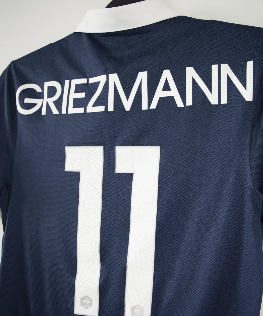 Maillot foot authentique retro et vintage - Equipe de France domicile #11 Griezmann 2014/2015 (S)