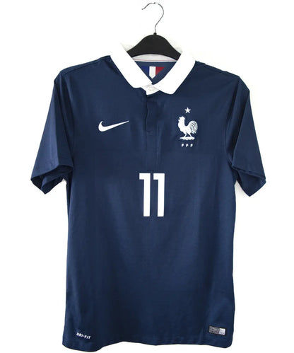 Maillot foot authentique retro et vintage - Equipe de France domicile #11 Griezmann 2014 (S)