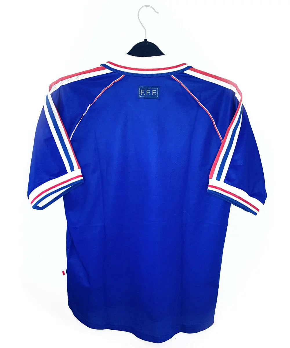 Maillot foot authentique retro et vintage - Equipe de France domicile 1998 (S)