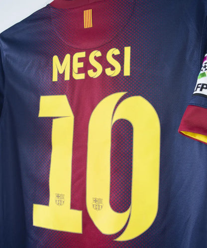 Maillot foot authentique retro et vintage - FC Barcelone domicile #10 Messi 2012/2013 (S)