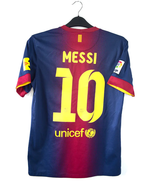 Maillot foot authentique retro et vintage - FC Barcelone domicile #10 Messi 2012/2013 (S)