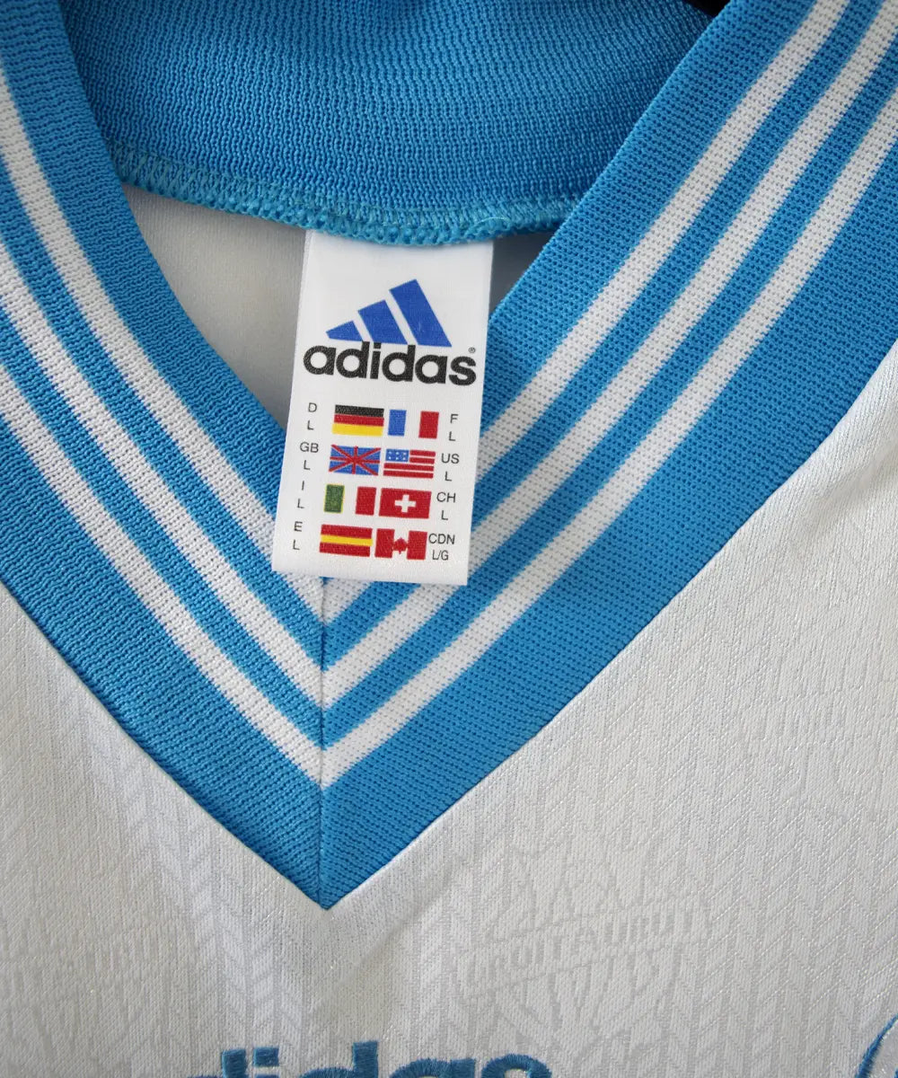 Etiquette d'authenticité du maillot domicile de l'om de la saison 1997-1998