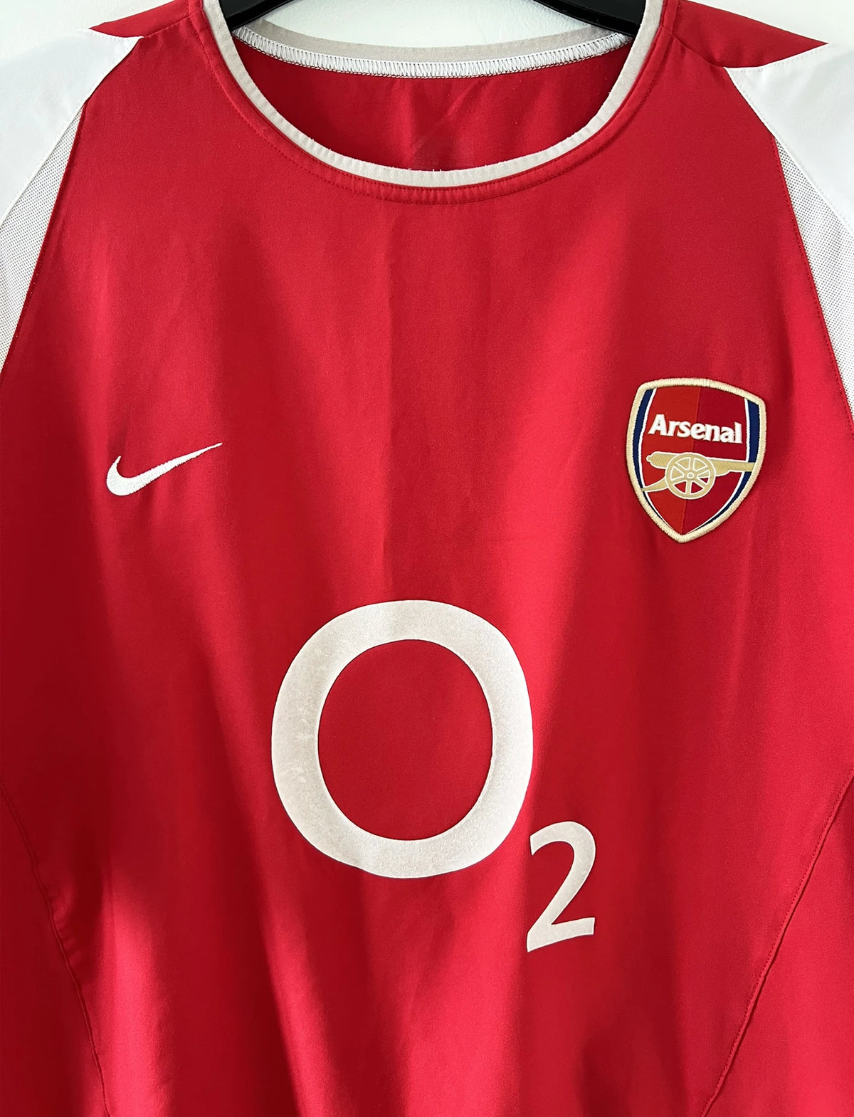 O2 Arsenal Ampapy Maillot foot retro et vintage - Arsenal domicile 2002/2004 – Le Maillot ...