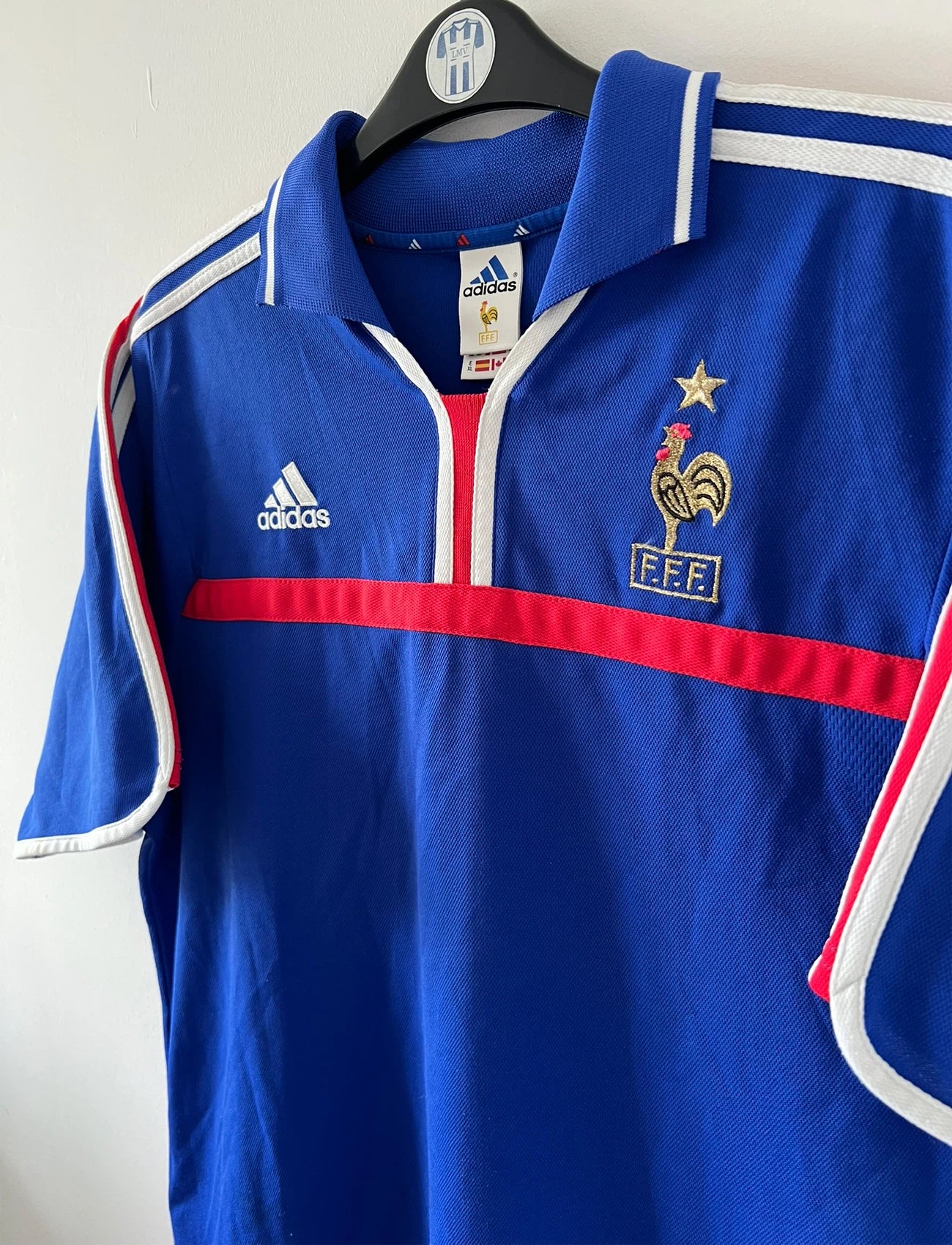 Maillot De Foot Domicile Adidas Coupe De France Années 2000 - N°14 - Taille XL Homme - Multicolore