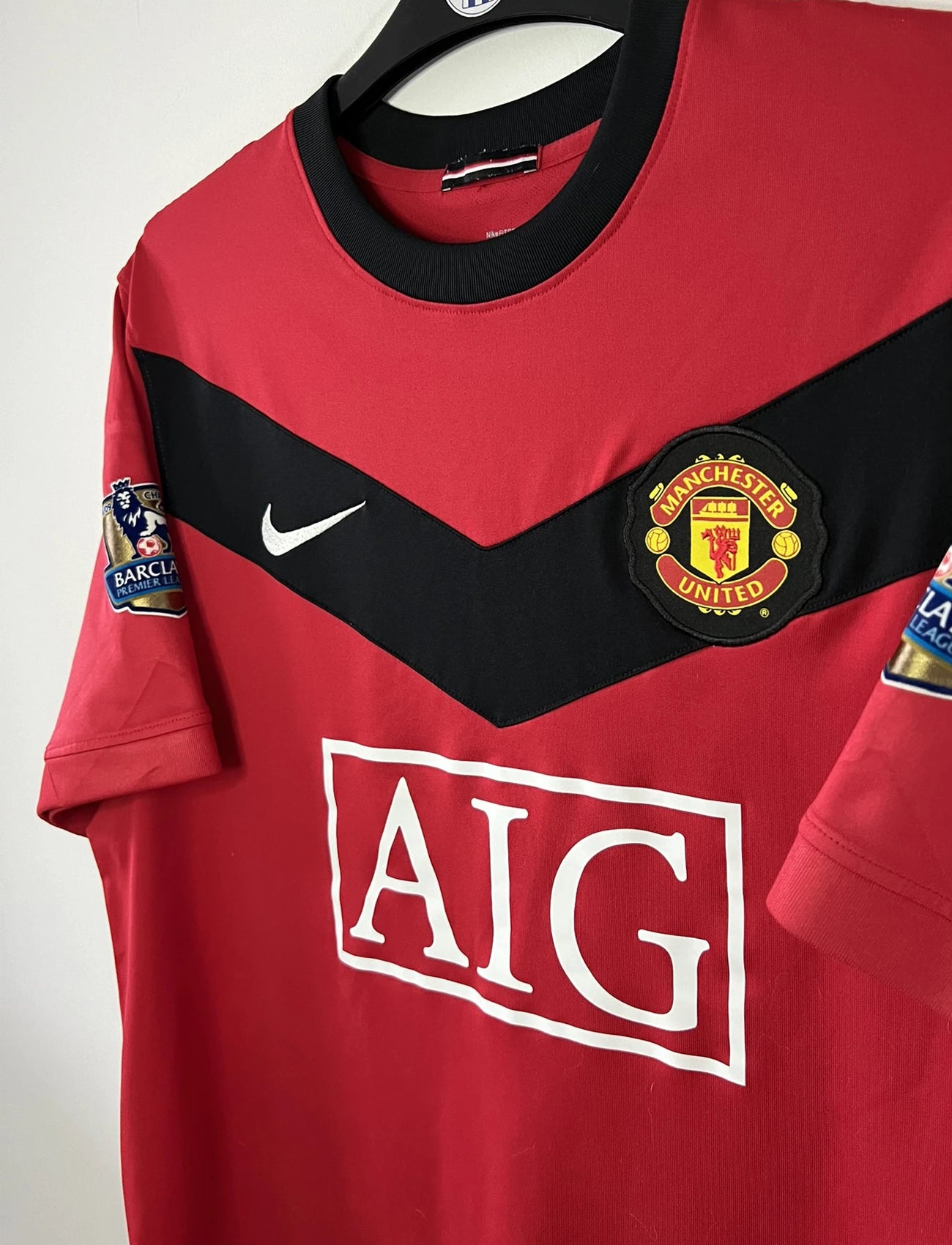 Maillot foot retro et vintage Manchester United domicile Owen 2009 2010 Le Maillot Vintage Maillots de foot authentiques retro et vintage
