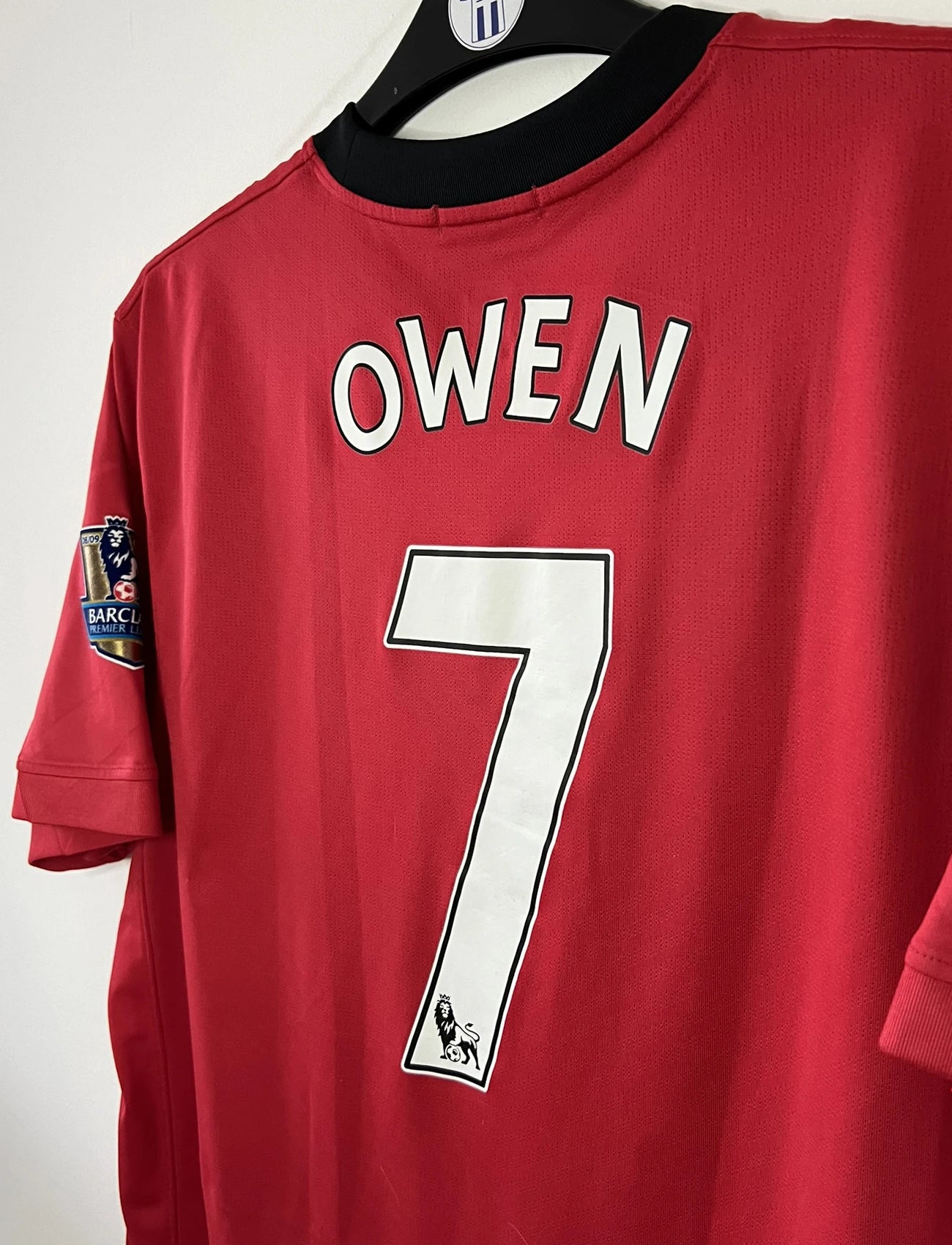 Maillot foot authentique retro et vintage - Manchester United domicile #7 Owen 2009/2010 (L)