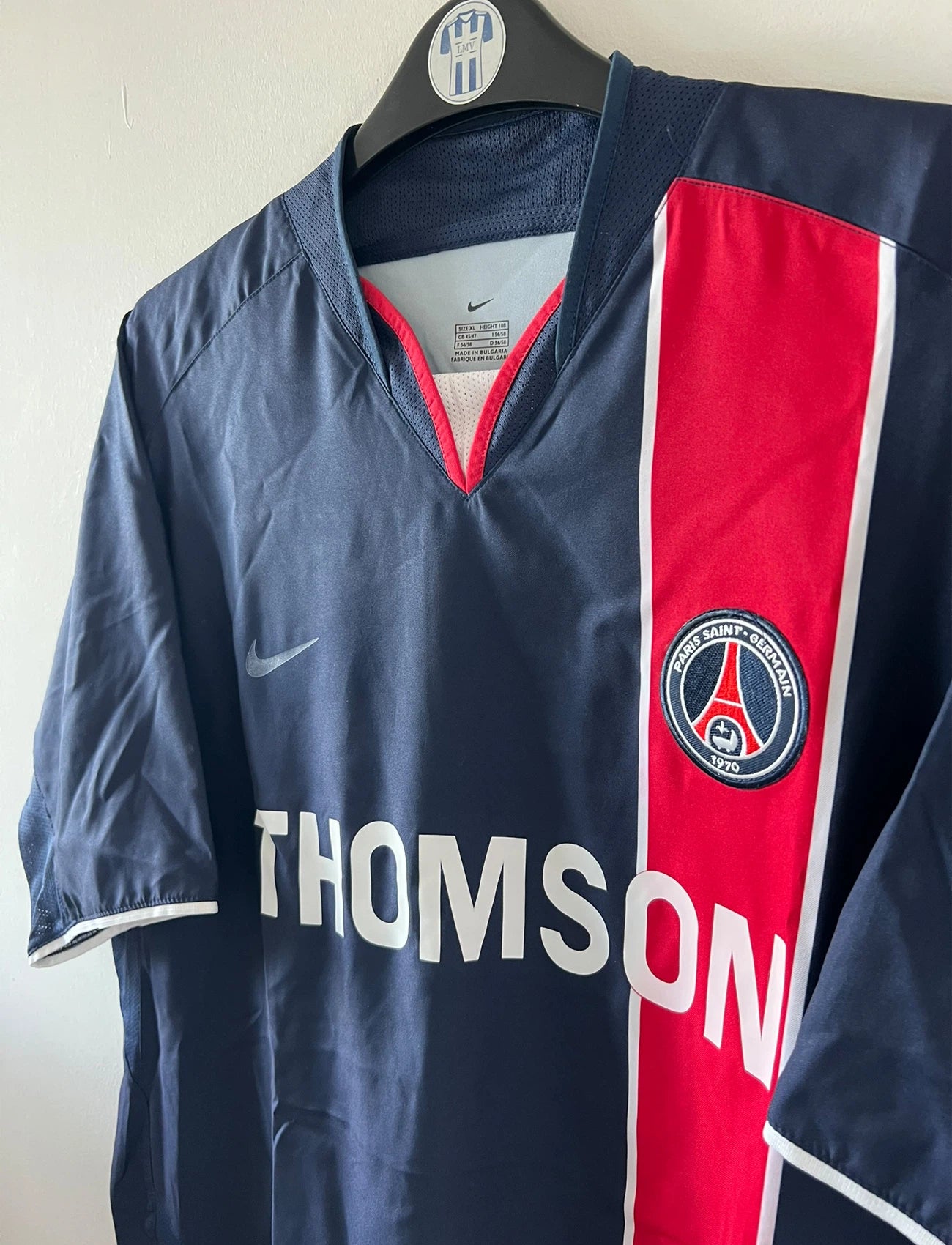 Maillot foot authentique retro et vintage - PSG domicile 2003/2004 (XL)