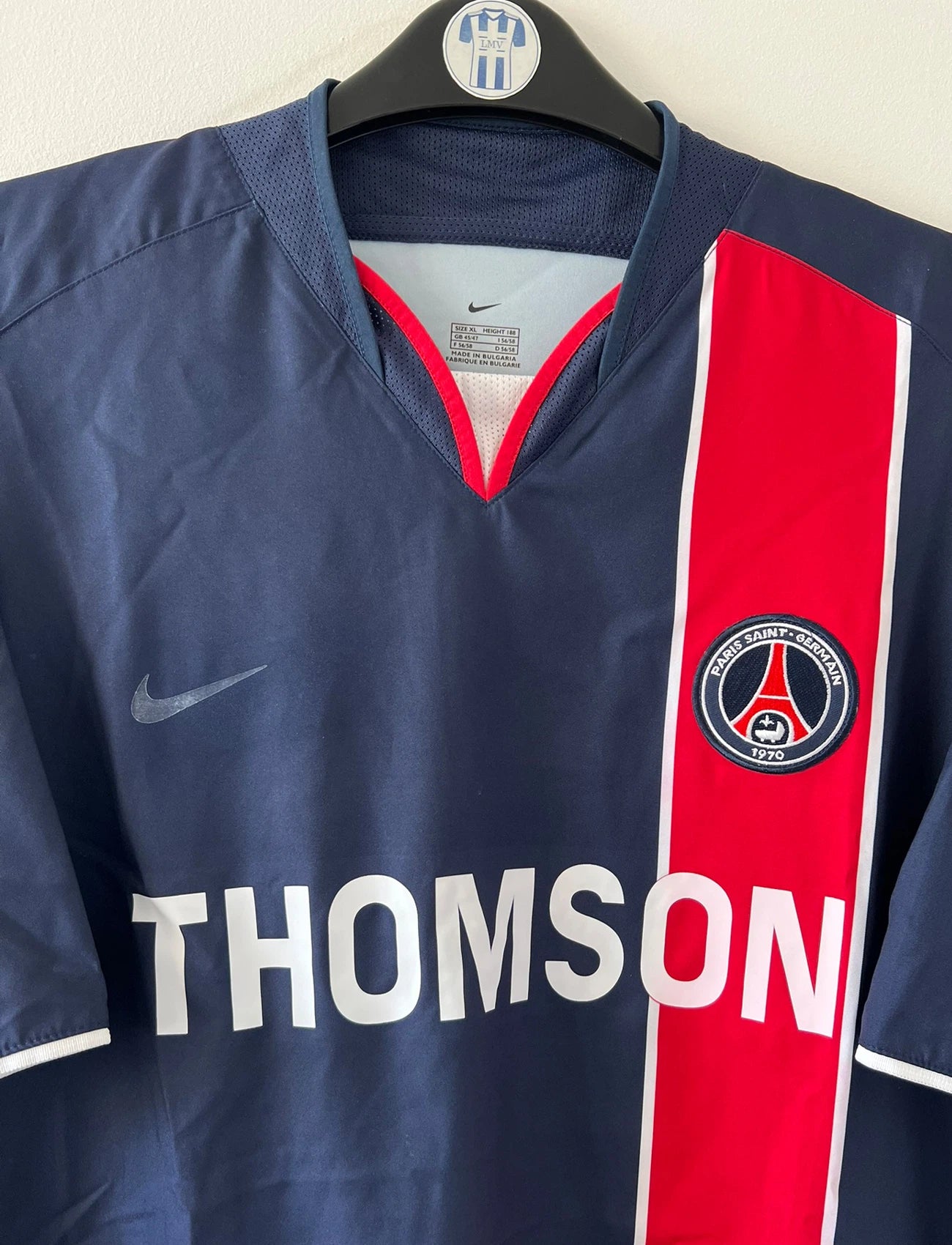 Maillot foot authentique retro et vintage - PSG domicile 2003/2004 (XL)