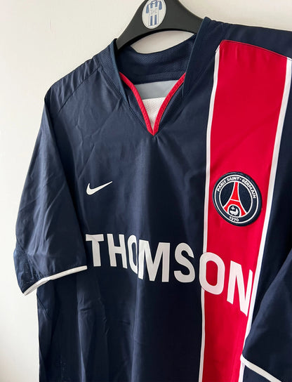 Maillot foot authentique retro et vintage - PSG domicile 2003/2004 (XL) - Le Maillot Vintage : Maillots de foot authentique retro et vintage