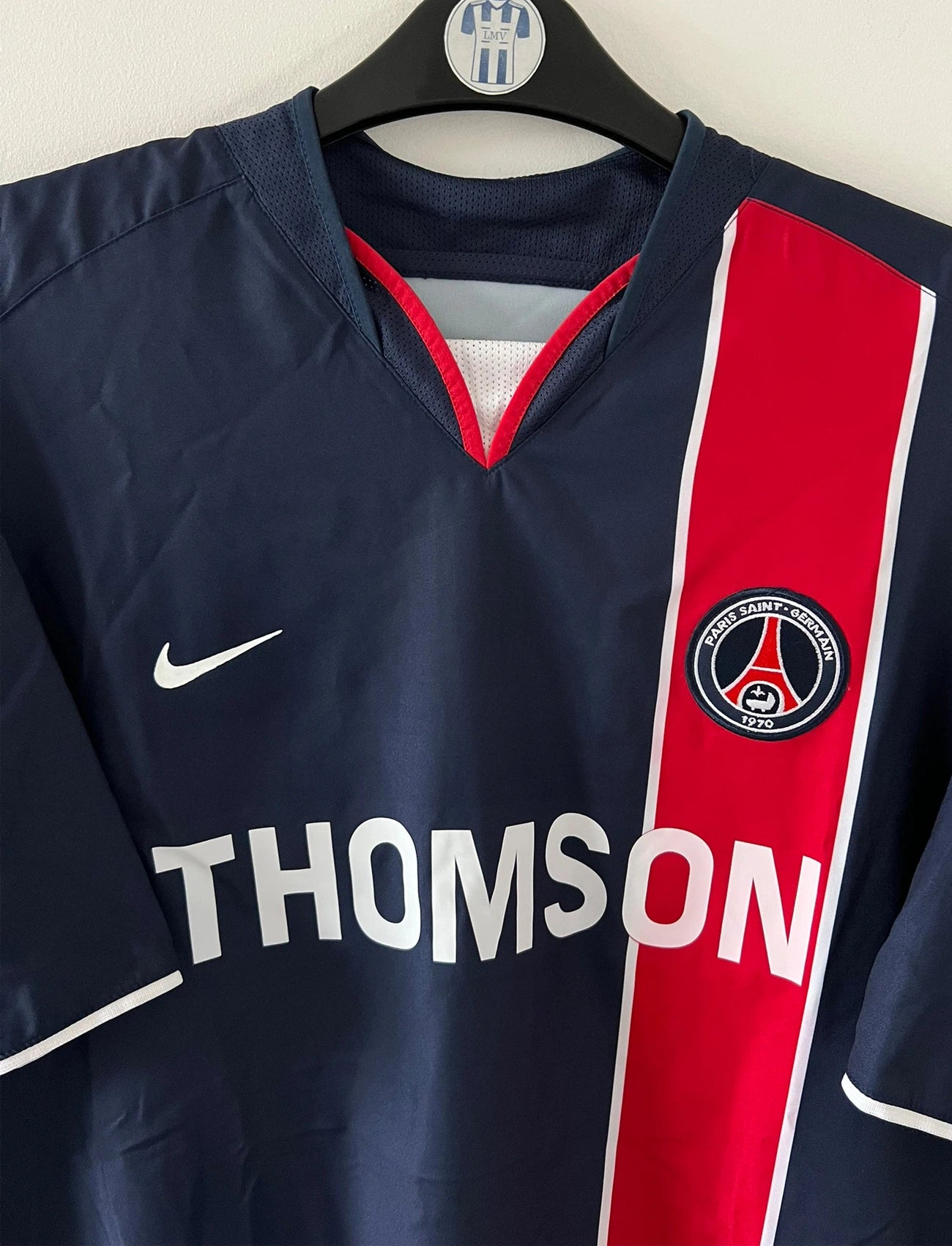 Maillot foot authentique retro et vintage - PSG domicile 2003/2004 (XL) - Le Maillot Vintage : Maillots de foot authentique retro et vintage