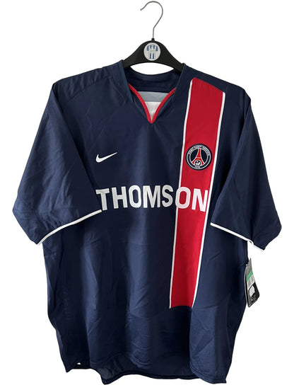 Maillot foot authentique retro et vintage - PSG domicile 2003/2004 (XL) - Le Maillot Vintage : Maillots de foot authentique retro et vintage