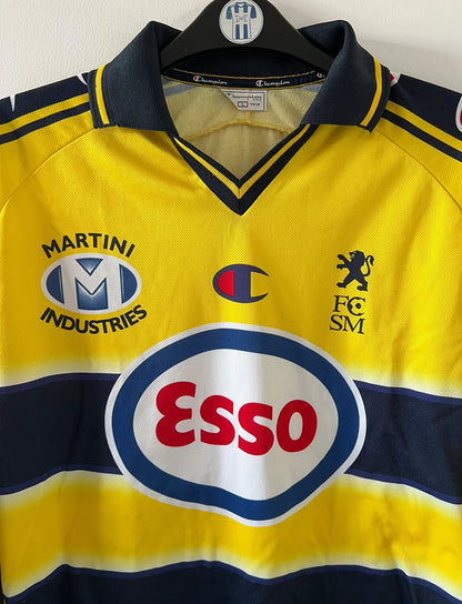 Maillot foot authentique retro et vintage - Sochaux Montbéliard domicile 2002/2004 (L)