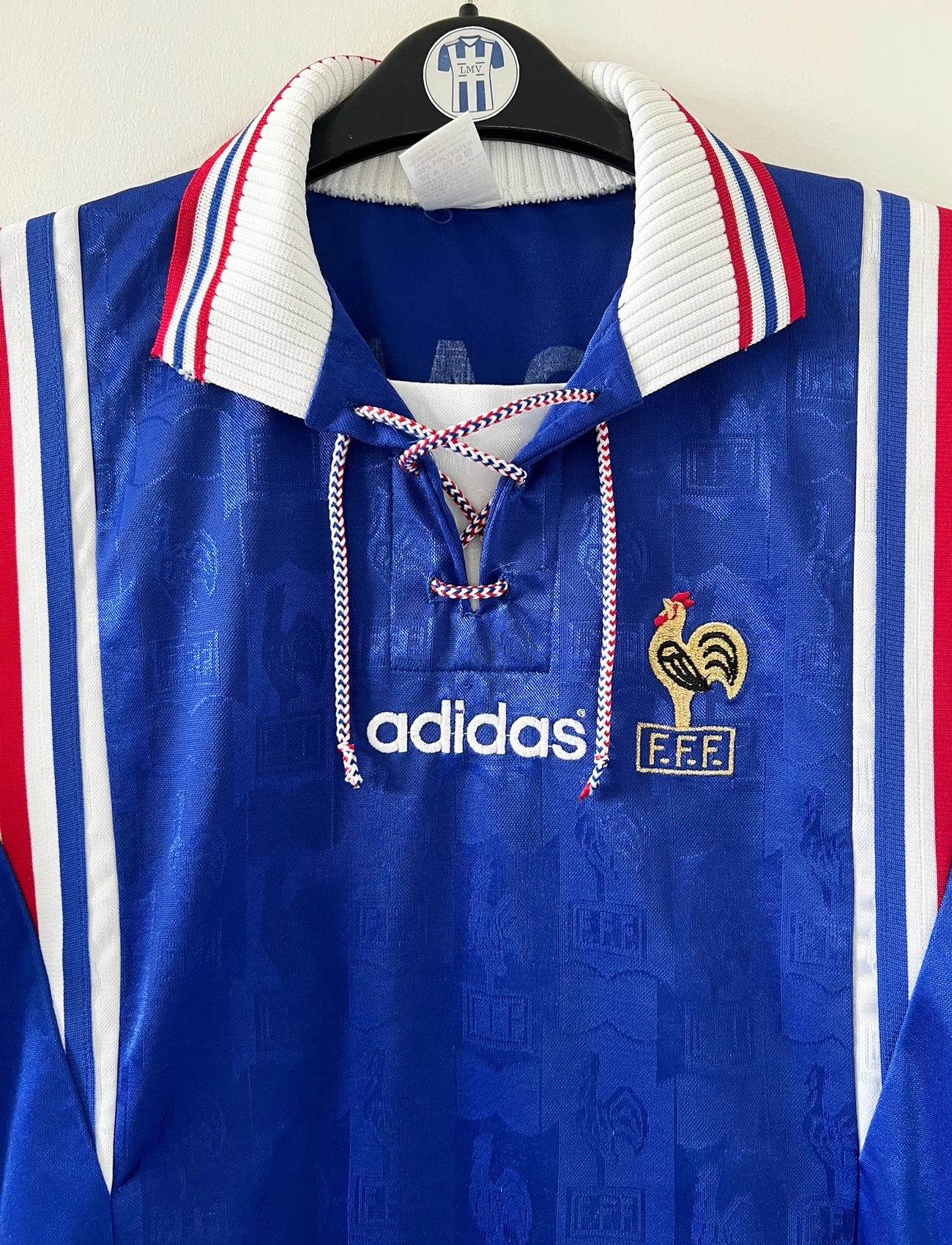 Maillot EQUIPE DE FRANCE Desailly Mondial 1998 Vintage Adidas - M Maillot EQUIPE DE FRANCE Desailly Mondial 1998 Vintage Adidas - M