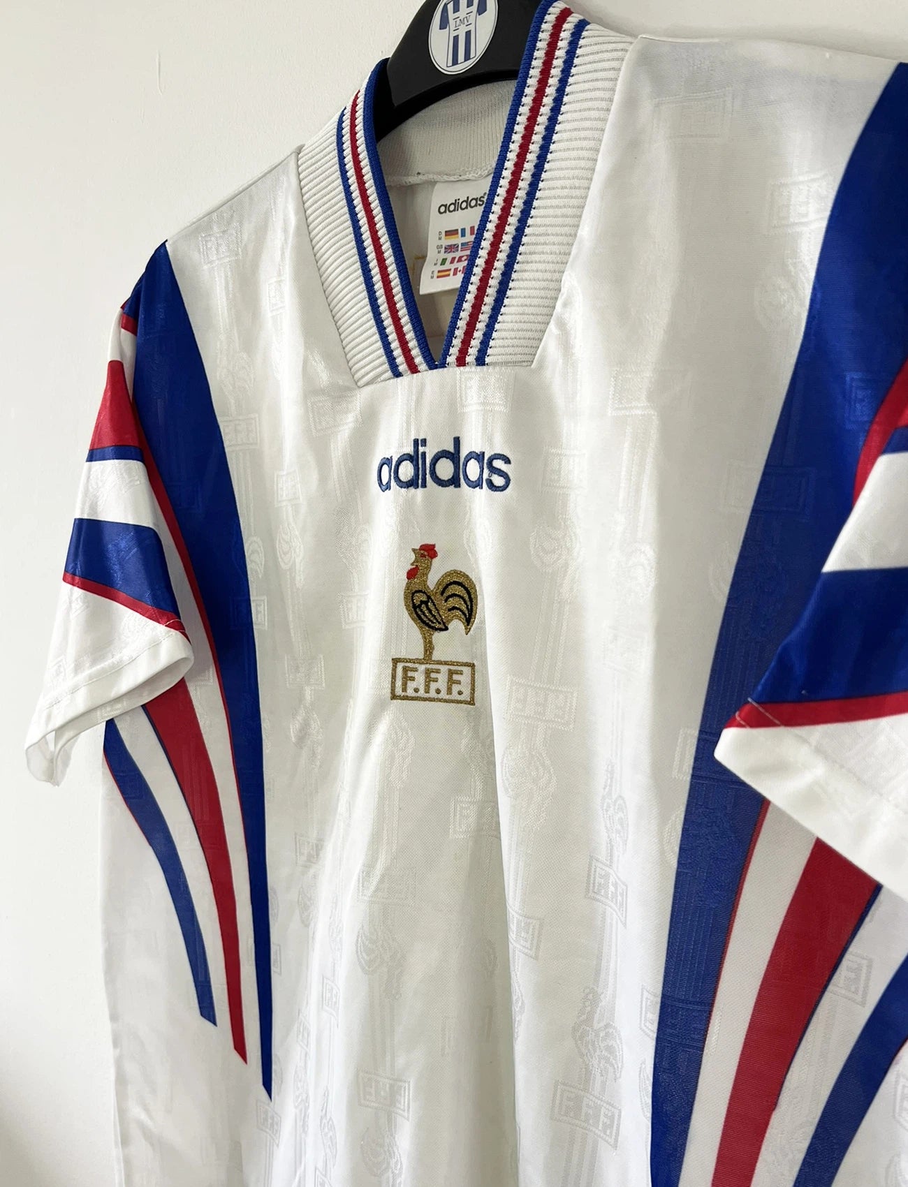 Maillot vintage 1996 - maillot extérieur Equipe de France (S Maillot vintage 1996 - maillot extérieur Equipe de France (S