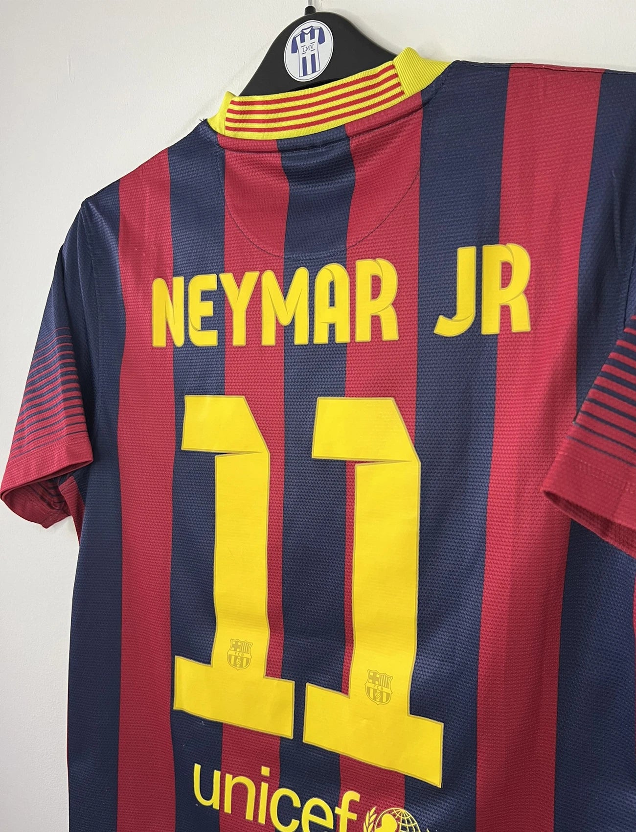 Vintage maillot de football domicile du fc barcelone 2013 2014 Vintage maillot de football domicile du fc barcelone 2013 2014