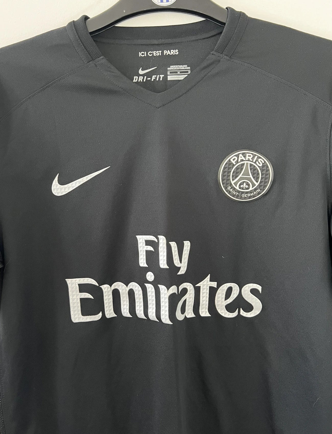 Maillot foot authentique retro et vintage PSG third 6 Verratti 2015 2016 M