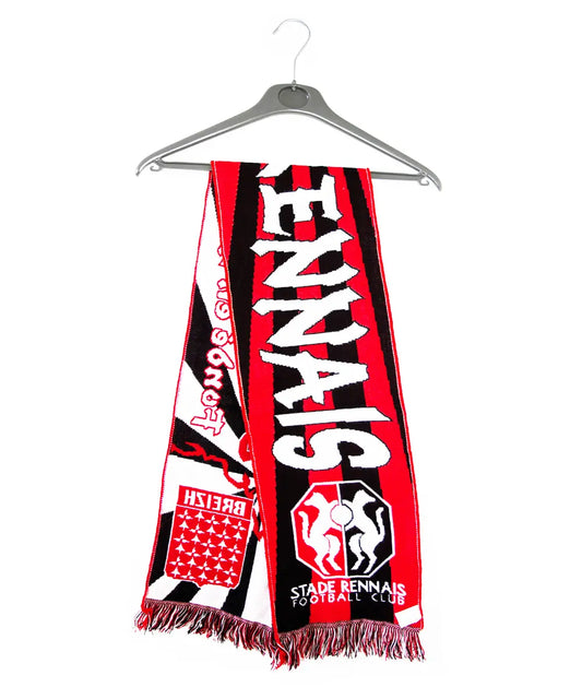 Echarpe noire et rouge du Stade Rennais