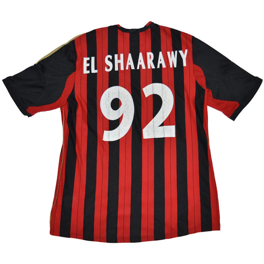 Maillot de foot rétro/vintage authentique rouge et noir adidas de l'AC Milan 2013-2014 El Shaarawy flocage
